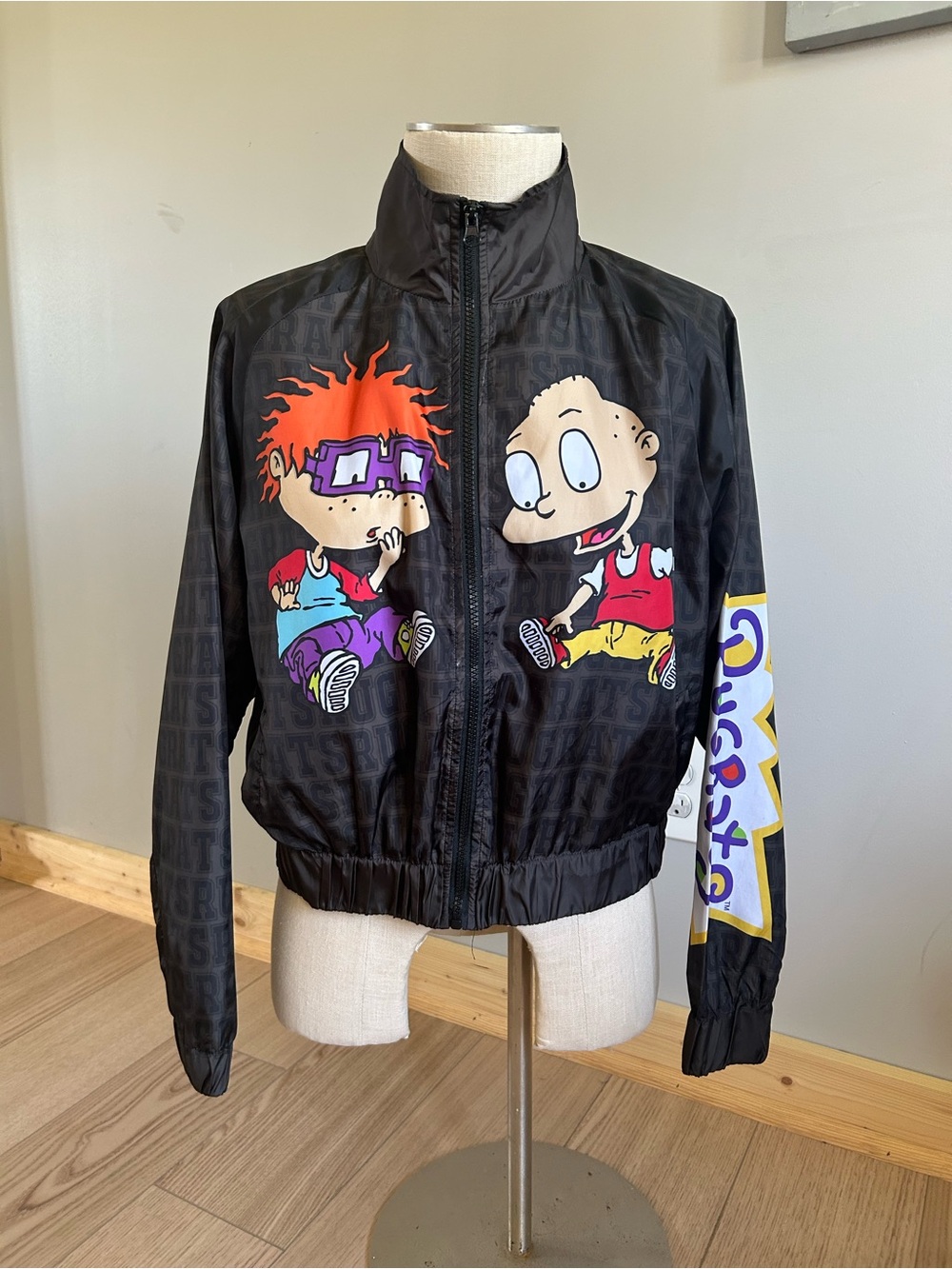 Black Graphic Women’s Rugrats windbreaker